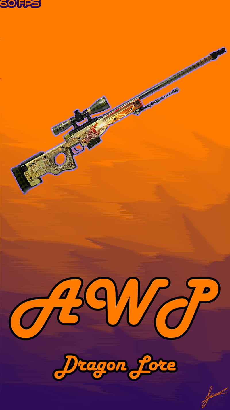 Download Colorful Rifle CS GO iPhone Wallpaper