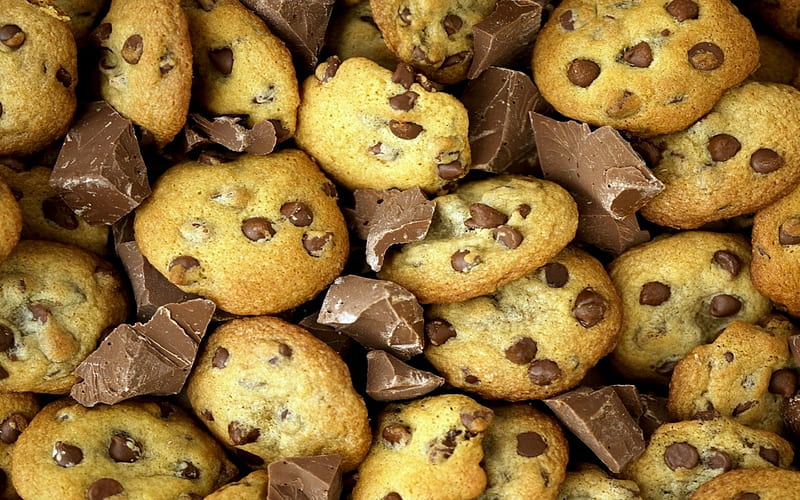 Chocolate And Cookies, Brown, Bakery, Cookies, Chocolate, Sweet, HD wallpaper