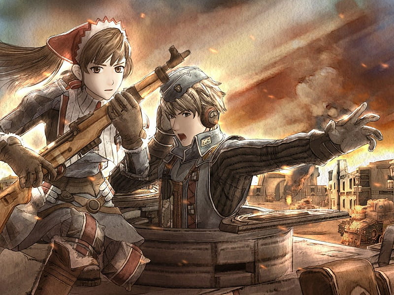 Valkyria chronicles, guerra, anime, video game, manga, soldiers, HD  wallpaper