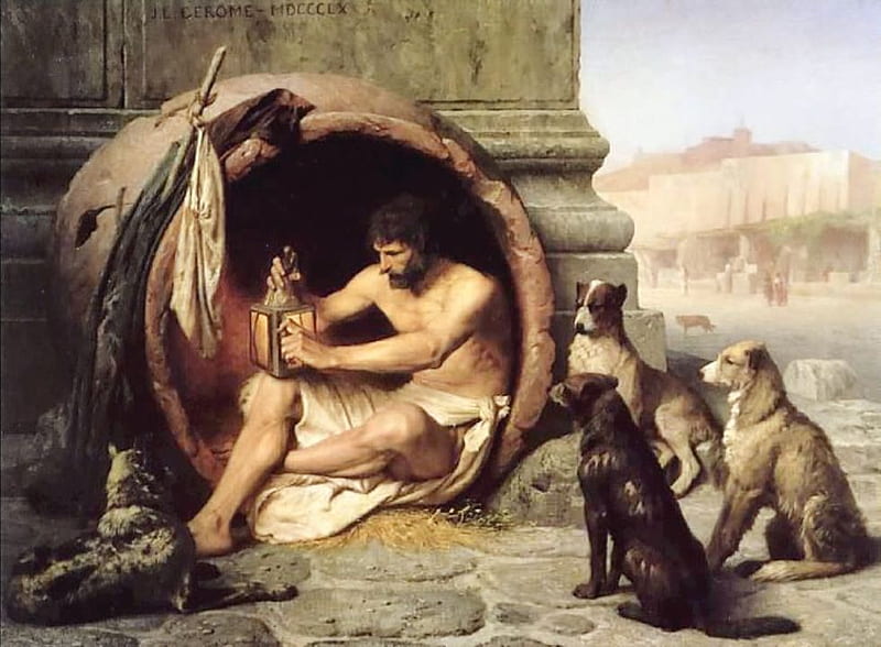 Diogenes of Sinope, diogenes, athens, greek philosopher, philosophy, HD wallpaper