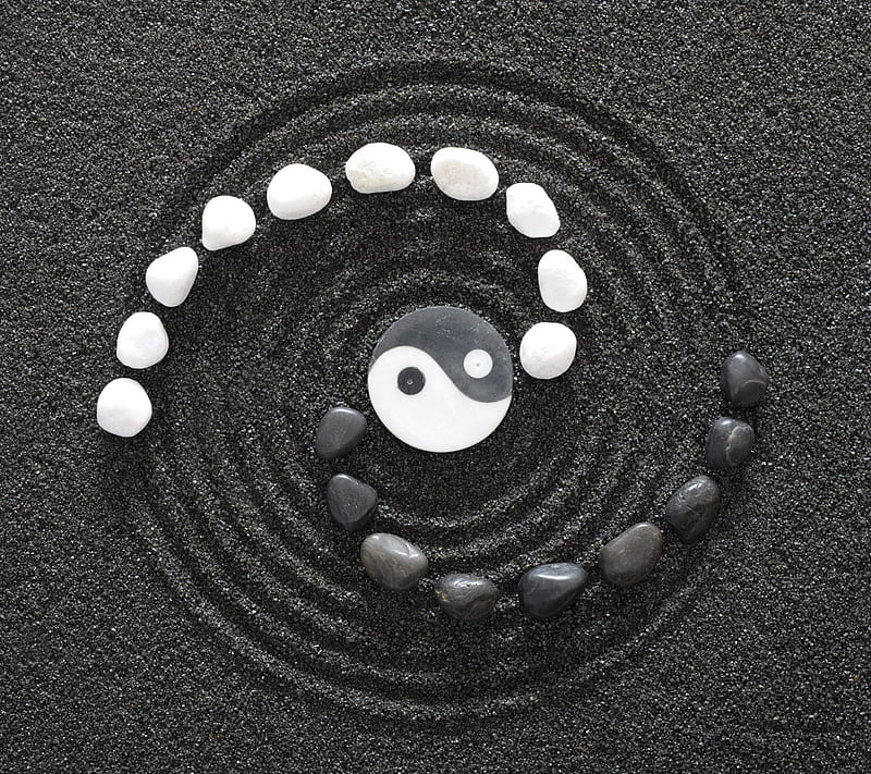 YinYang, yang, yin, zen, HD wallpaper