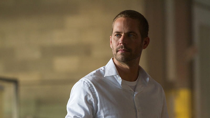 Brian OConner Paul Walker With White Shirt Fast And Furious 7, HD wallpaper