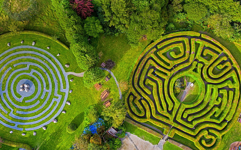 Greenan Labyrinth County Wicklow Ireland 2020 Bing, HD wallpaper