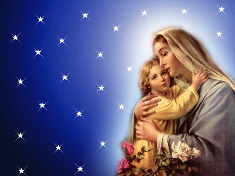 Blessed Mother Mary with Jesus, Blessed Mother, Savior, Mary, Jesus, HD  wallpaper | Peakpx
