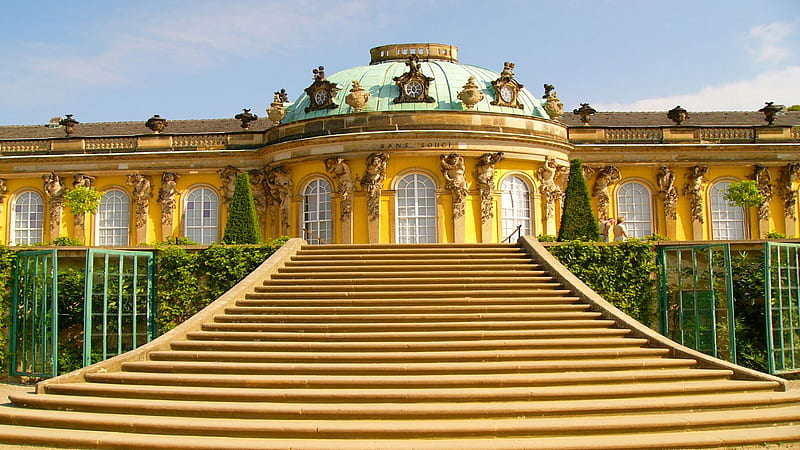 Sanssouci Palace In Potsdam Germany Travel, HD wallpaper