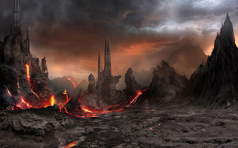 Doom Hell-Aftermath world illustrator, HD wallpaper