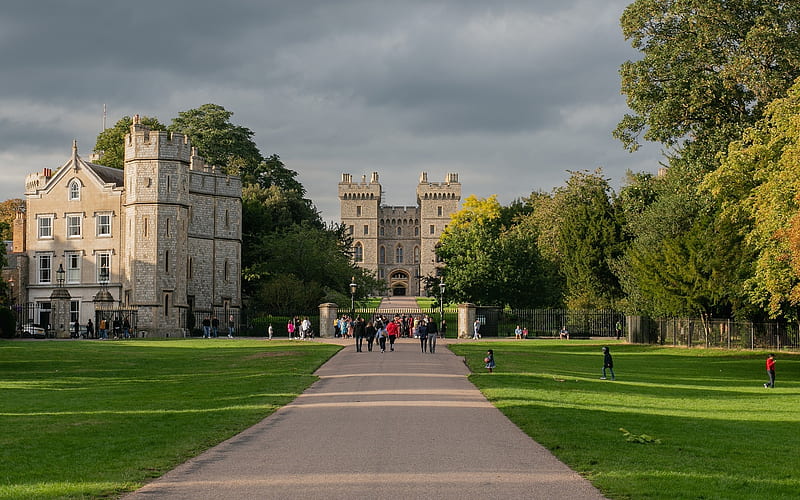 Windsor Castle, UK, royal, park, UK, castle, Windsor, HD wallpaper