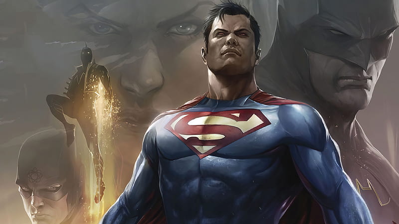 Superman Justice League America, superman, superheroes, artwork, HD wallpaper