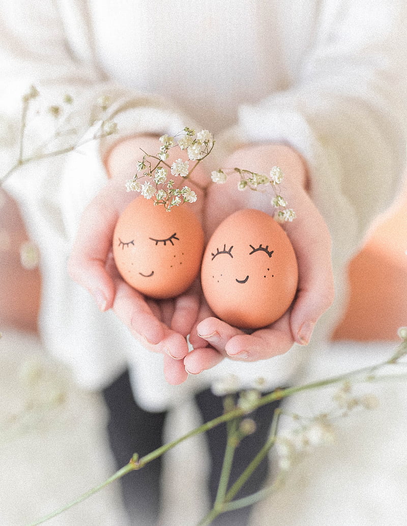 easter, eggs, cute, holiday, HD phone wallpaper