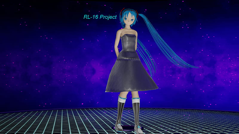 Anime, Vocaloid, Hatsune Miku, Blender, Blender 3D, Blue Eyes, Long Hair,  Blue Hair, HD wallpaper | Peakpx