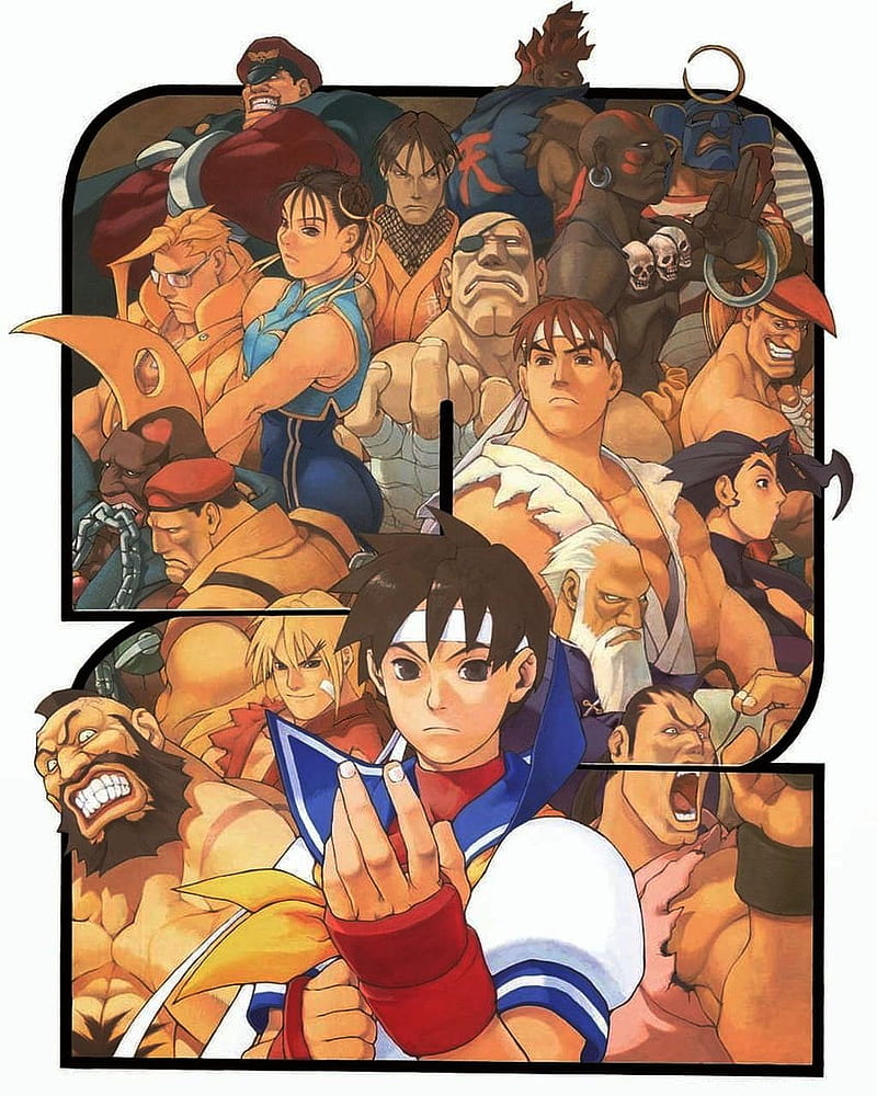 Street Fighter, capcom, dan, fighting, game, ryu, sagat, sakura, street fighter alpha 2, street fighter zero 2, zangief, HD phone wallpaper