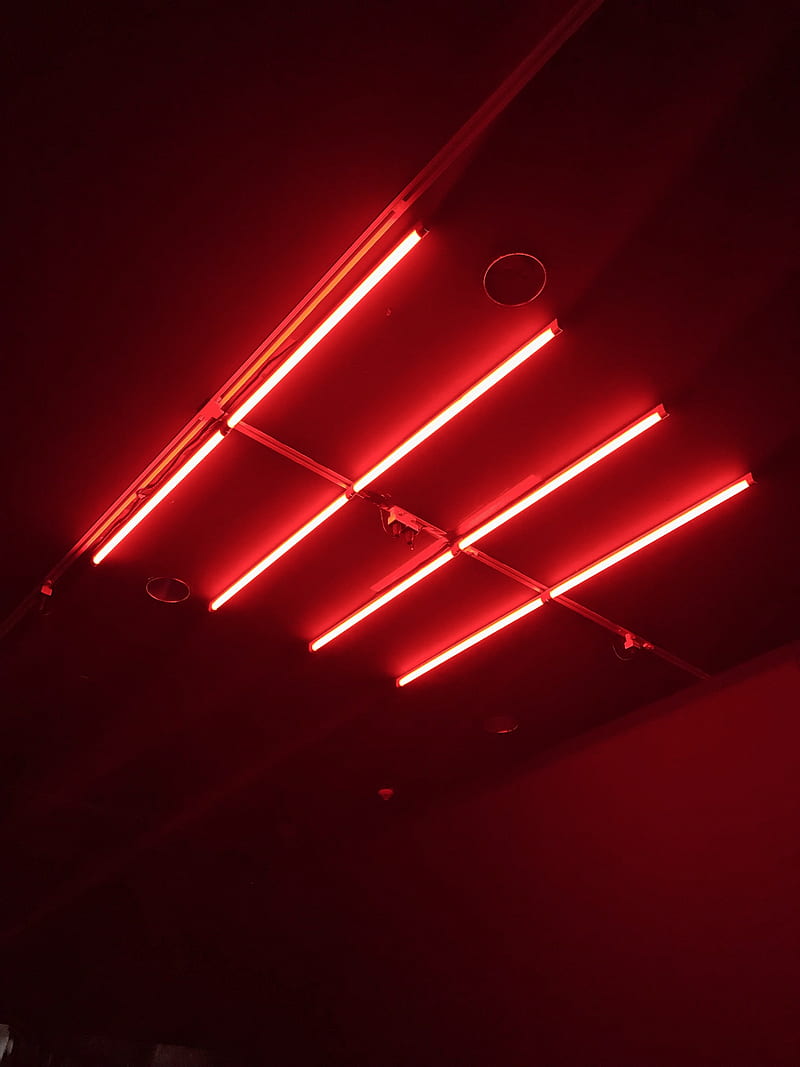 red, neon, glows, HD phone wallpaper