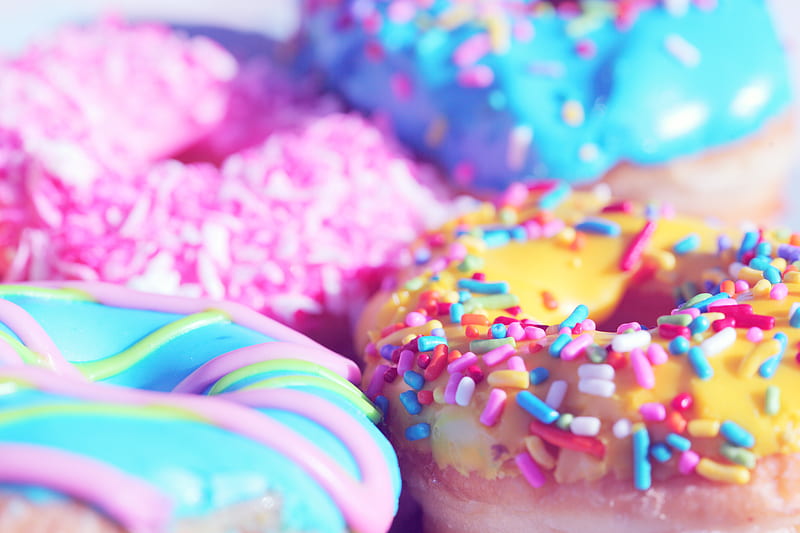Closeup of Doughnuts, HD wallpaper