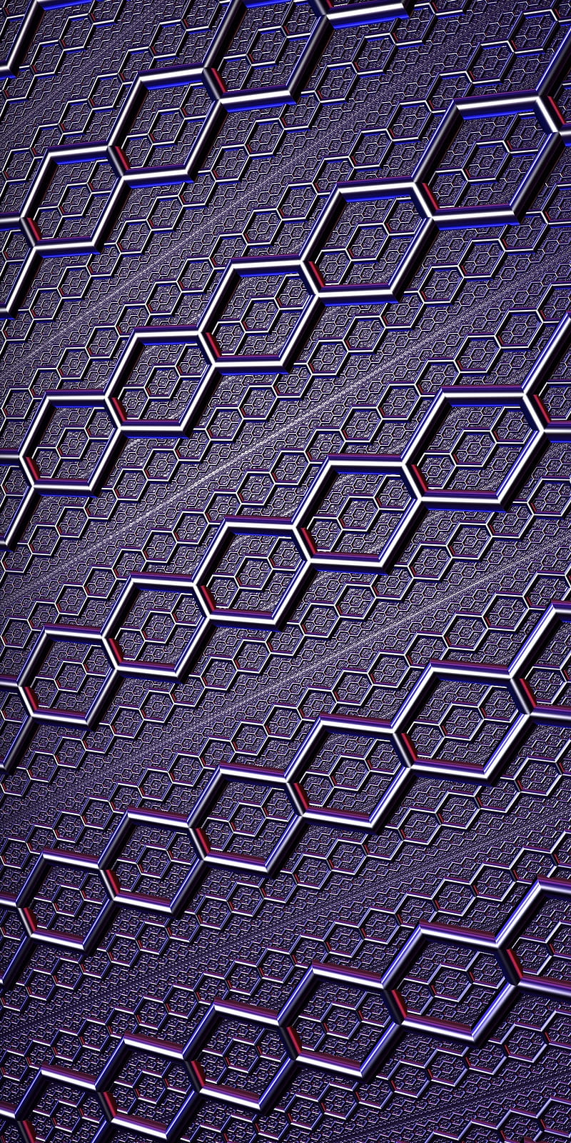 Hexagonal, abstract, background, chain, desenho, metal, pattern, purple, HD phone wallpaper