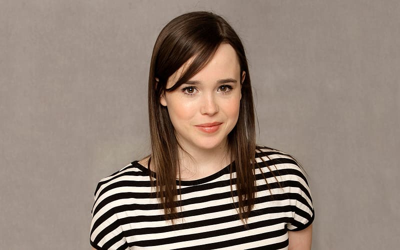 Smile, Celebrity, Brown Eyes, Brown Hair, Actress, Ellen Page, HD wallpaper