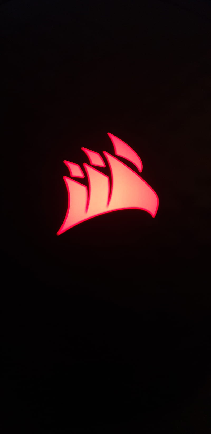 Corsair Red, logo, pc, tech, HD phone wallpaper