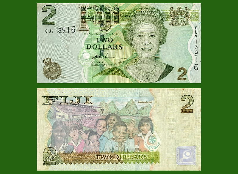 Fiji Banknote, Numismatics, Fiji, Elizabeth II, Banknote, Money, HD wallpaper