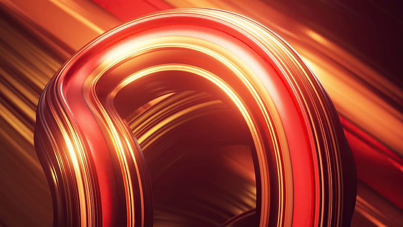 Red Yellow Swirl Lines Digital Abstraction Abstract, HD wallpaper | Peakpx