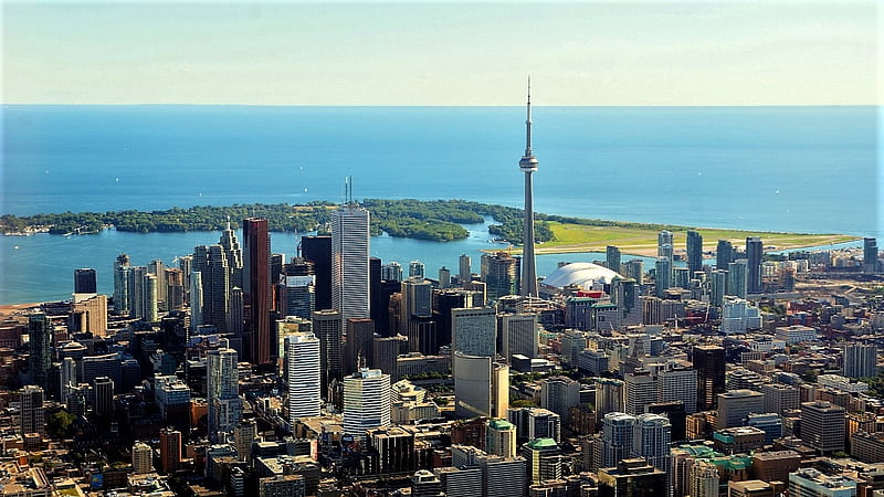 Toronto & Lake Ontario - Canada, Toronto, Lake Ontario, Canada, Great lakes, HD wallpaper