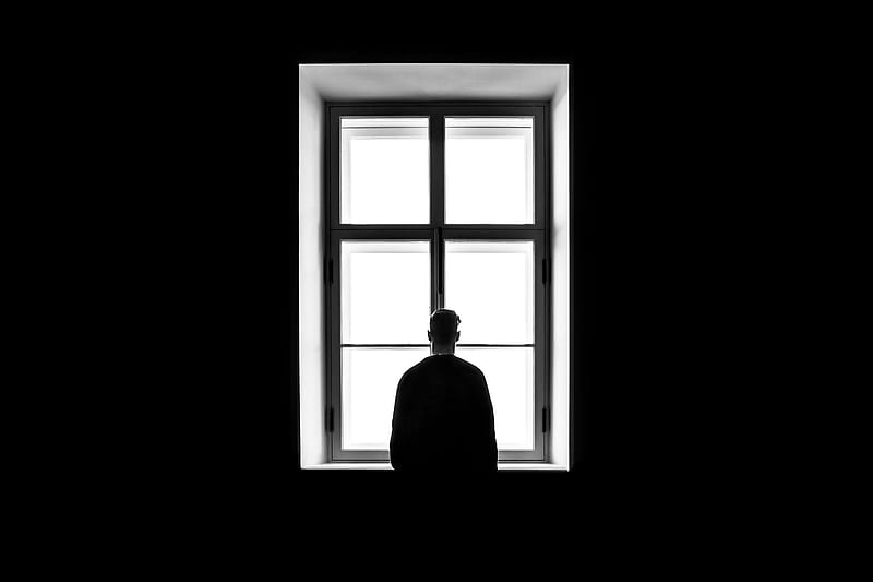 man standing in front of the window, HD wallpaper