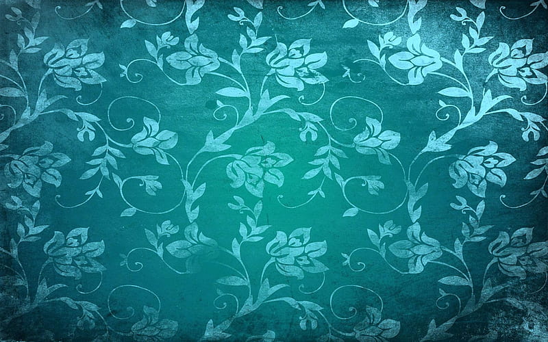 Vintage Victorian Pattern, Detail, Architectural, Scrollwork, Teal, Floral, Victorian, Blue, HD wallpaper