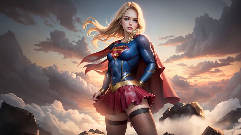 Supergirl Unstoppable Force, supergirl, superheroes, artwork, artist, digital-art, deviantart, HD wallpaper