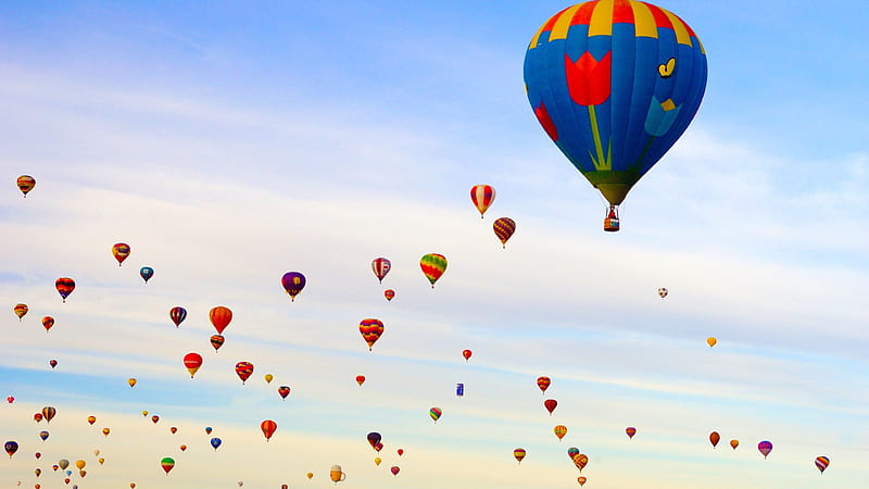 Hot Air Ballons, air-balloon, nature, colorful, HD wallpaper
