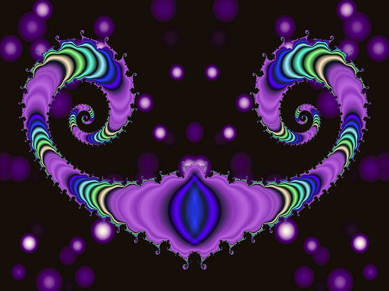 Poseidon-Fractal_P4, art, space, druffix, poseidon-fractal, violet, abstract, style, HD wallpaper