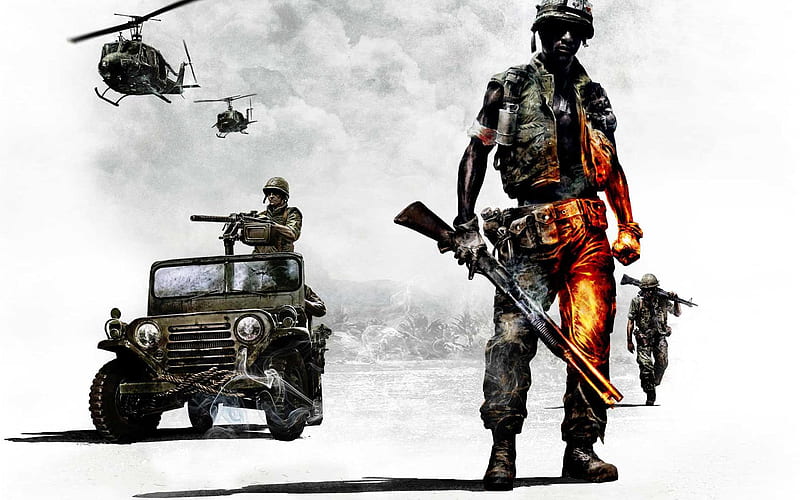 Bad Company 2: Vietnam, battlefield vietnam, HD wallpaper