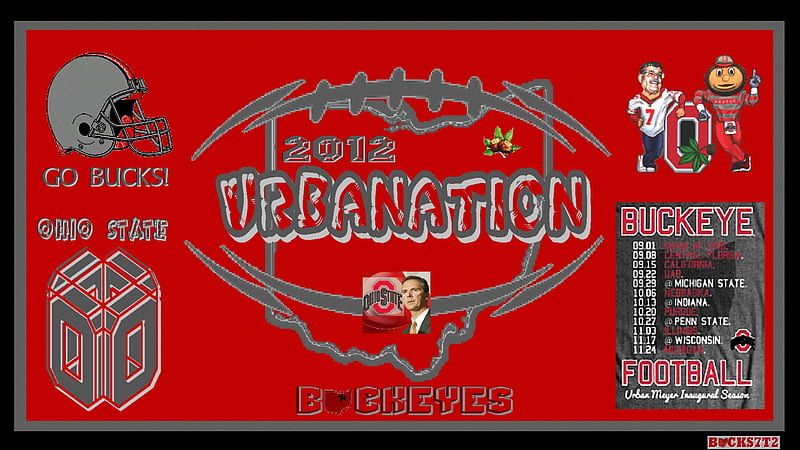 URBANATION, buckeyes, 2012, football, schedule, ohio, state, HD wallpaper