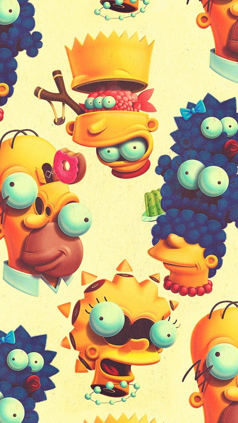 Los Simpsons , bart, homer, homero, los simpsons, maggie, marge, the, the simpson, the simpsons, HD phone wallpaper