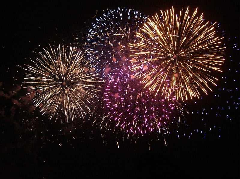 Celebrate With Me, color, sky, fireworks, celebration, HD wallpaper