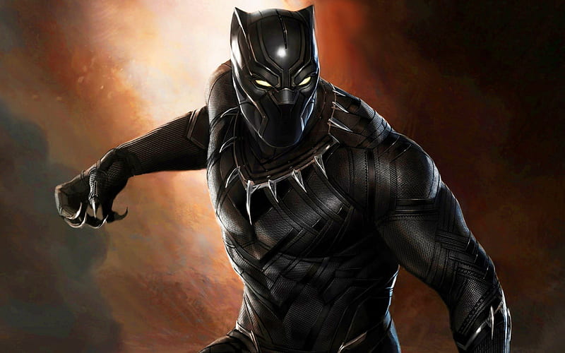 Black Panther Super Hero, black-panther, super-heroes, HD wallpaper