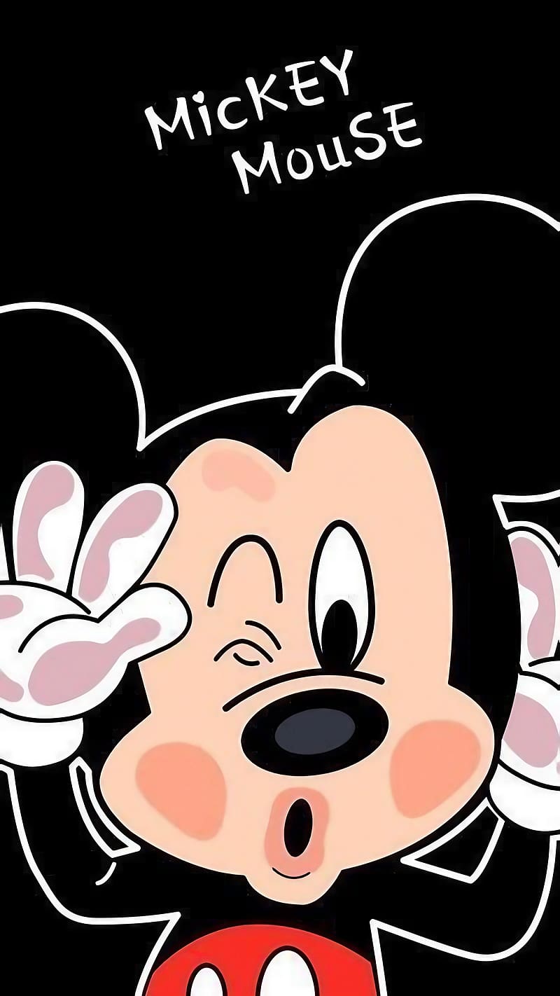 Apple Watch Mickey Mouse, Art Work, cartoon, animated, HD phone wallpaper