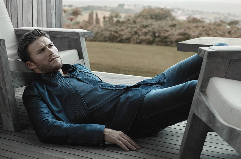 Scott Eastwood, model, man, actor, blue, HD wallpaper