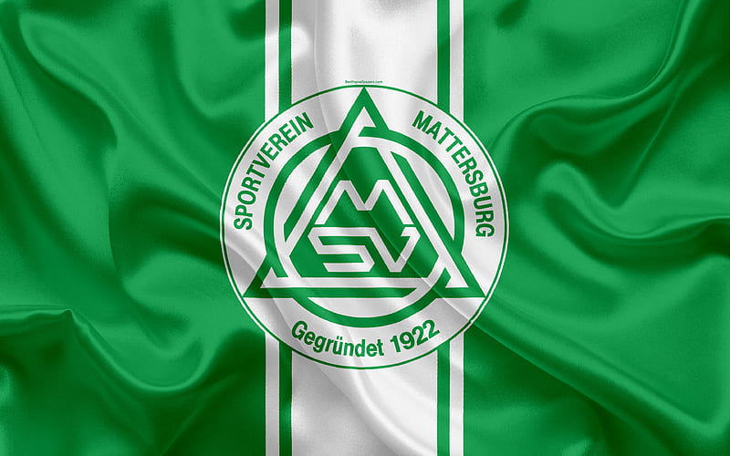 Mattersburg FC Austrian football club, emblem, logo, Austrian Bundesliga, Austrian football championship, football, Mattersburg, Austria, silk texture, HD wallpaper