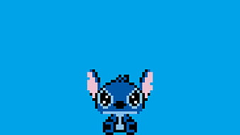 Stitch, art, pink, HD phone wallpaper