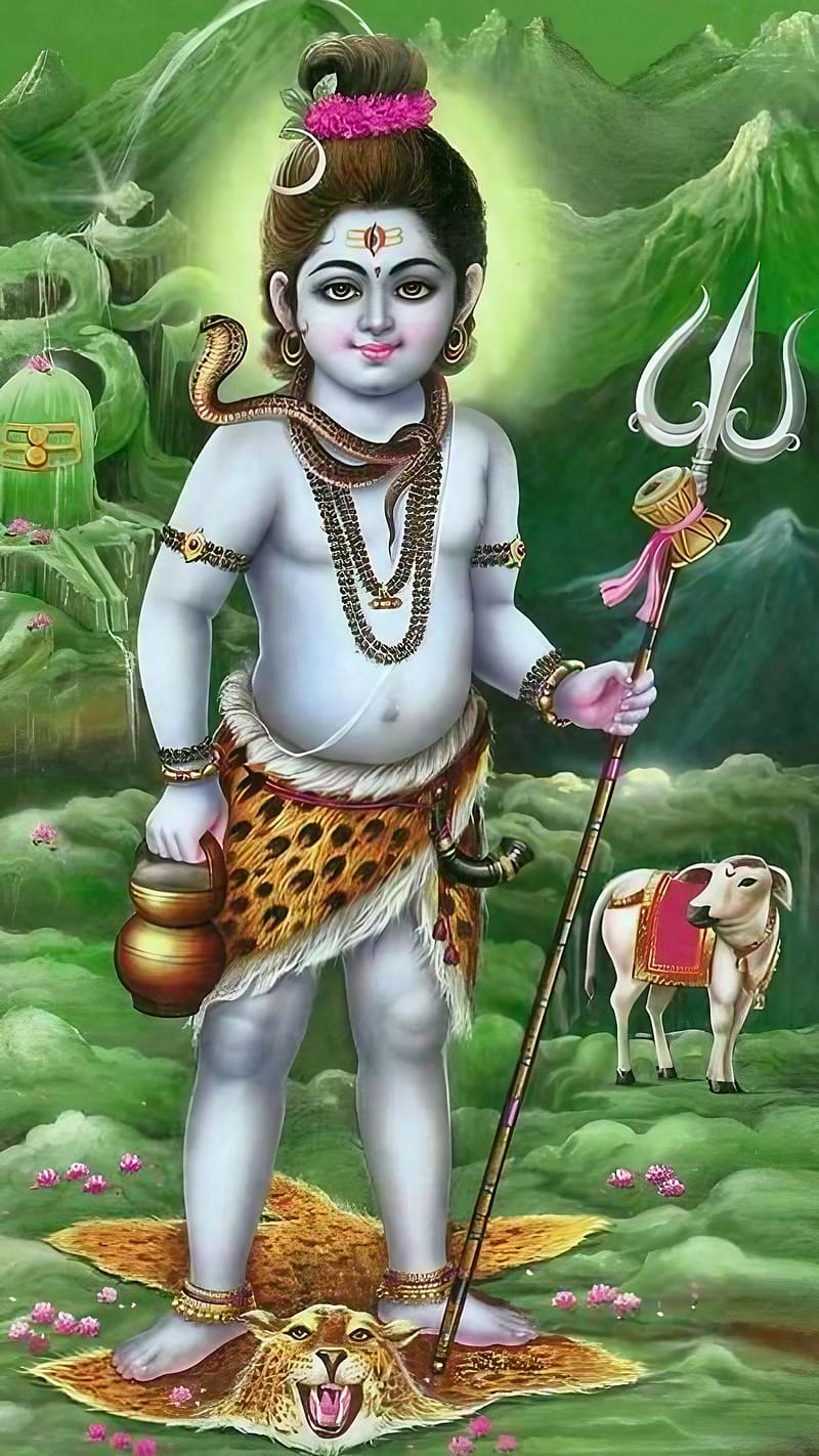 Bholenath Ka, Baby Lord Shiva, god, mahadev, bhakti, HD phone wallpaper