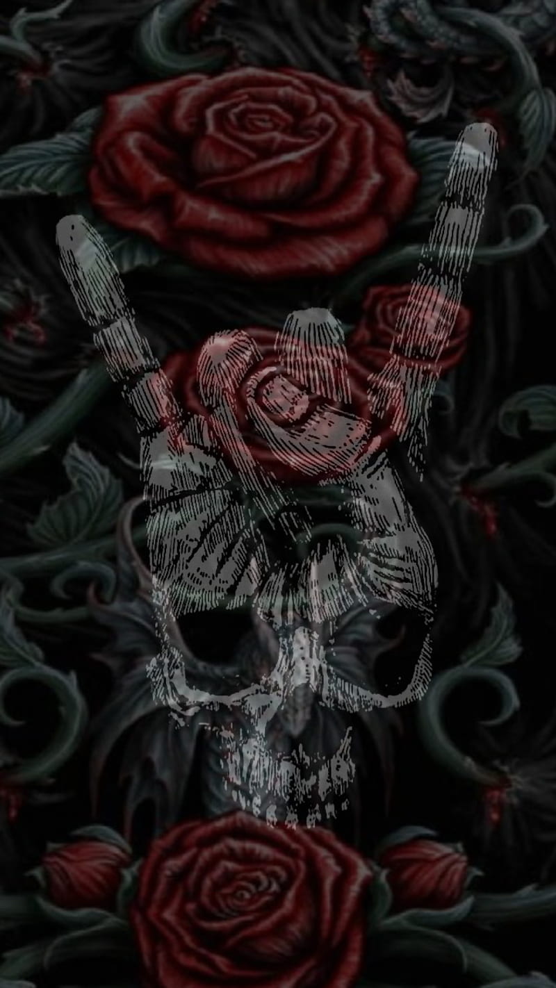Skull, angel, dark, devil, skulls, HD phone wallpaper