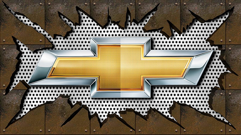Current cracked steel Chevrolet emblem, Chevrolet logo, Chevrolet, Chevrolet logo , Chevrolet logo Background, Antique Chevrolet emblem, Chevrolet Car emblem, HD wallpaper
