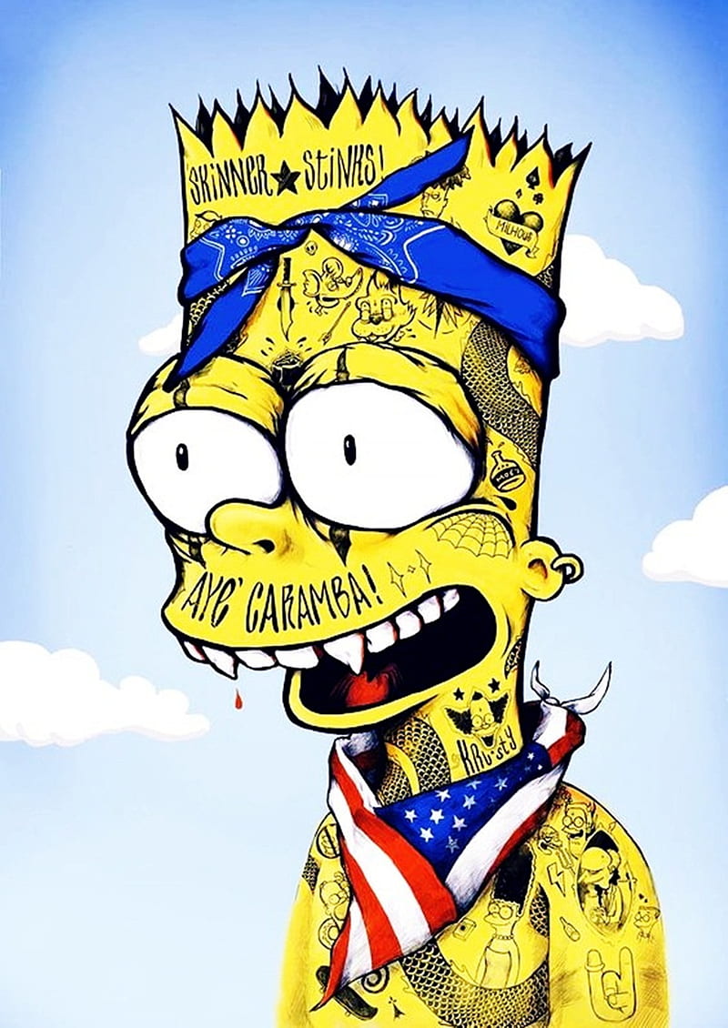 Bart : El Barto  Bart simpson, Trap, Desenhos