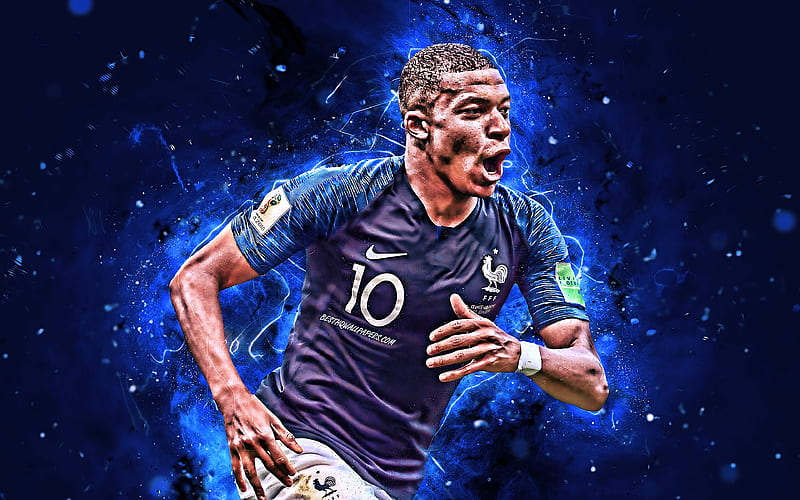 Kylian Mbappé, soccer, kylian mbappe, france, french, football, HD wallpaper