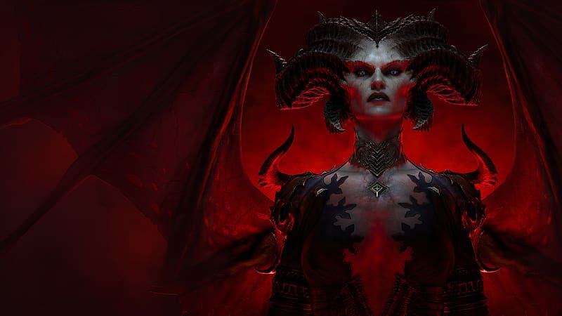 Diablo 4 - Lilith, 3d, lilith, diablo 4, blizzard, diablo, video games, HD wallpaper