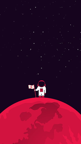 Astronaut Minimalist, astronaut, material, space, HD phone wallpaper
