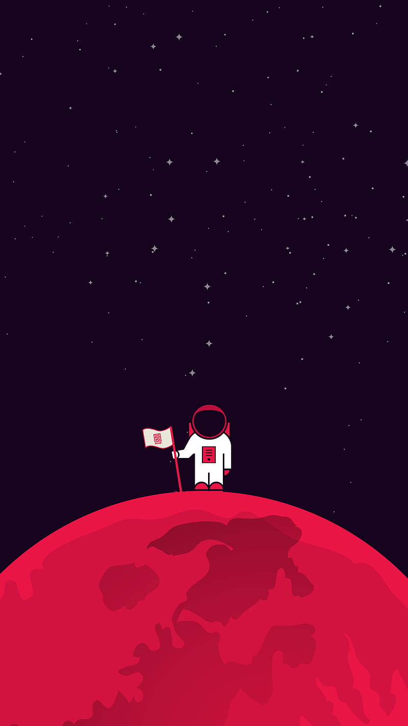 Astronaut Minimalist, astronaut, material, space, HD phone wallpaper