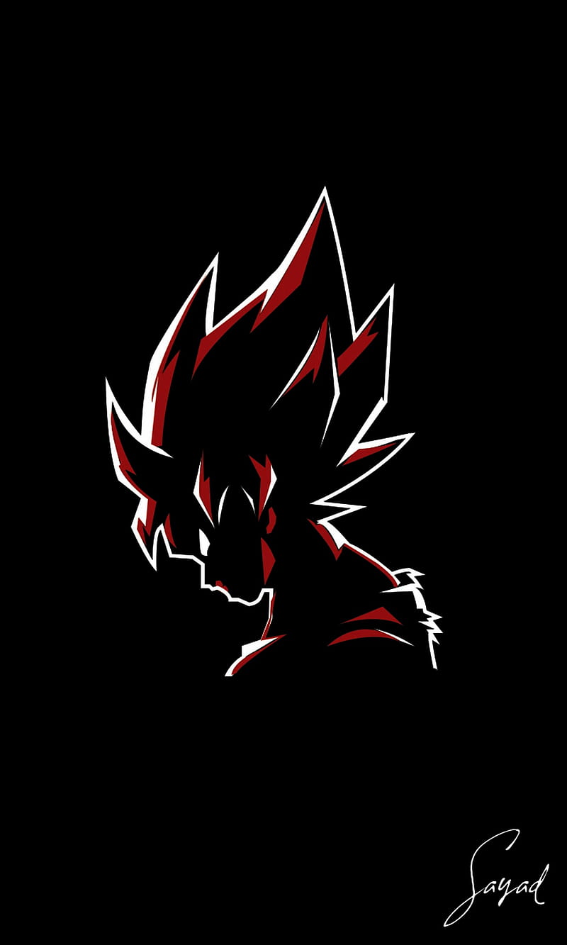 Goku, negro, rojo, Fondo de pantalla de teléfono HD | Peakpx