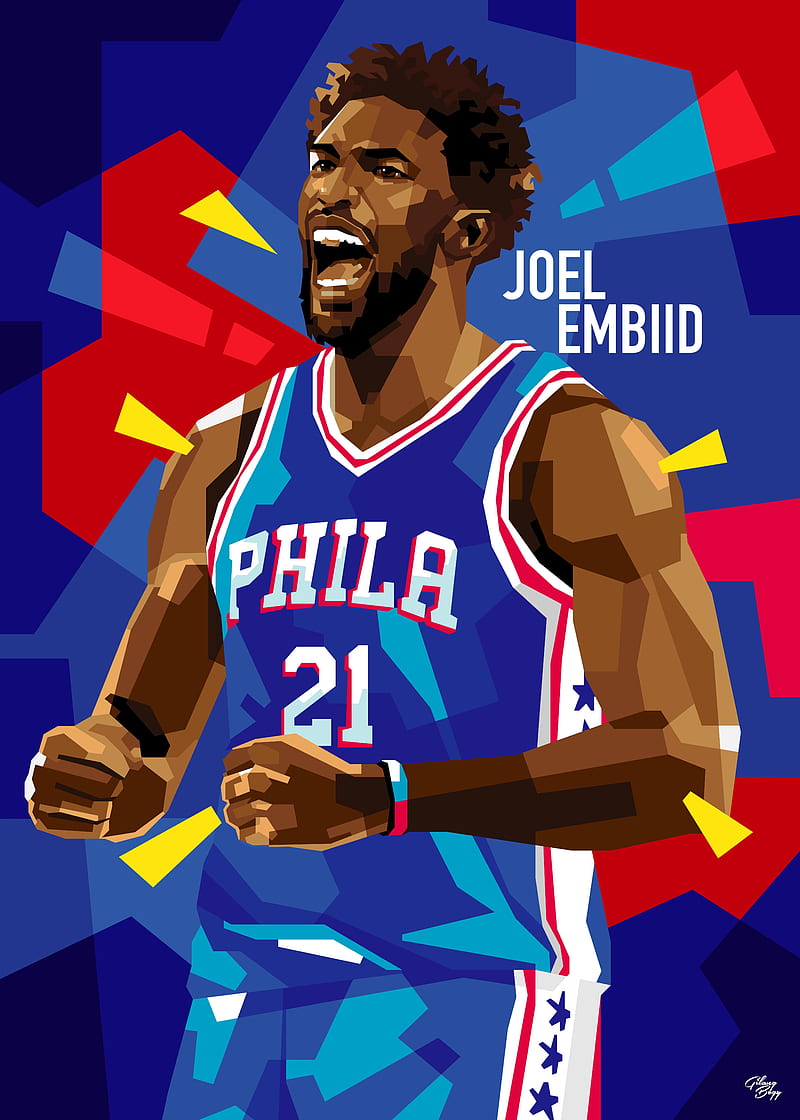 Joel Embiid Phone Wallpaper I made for fun after tonight's