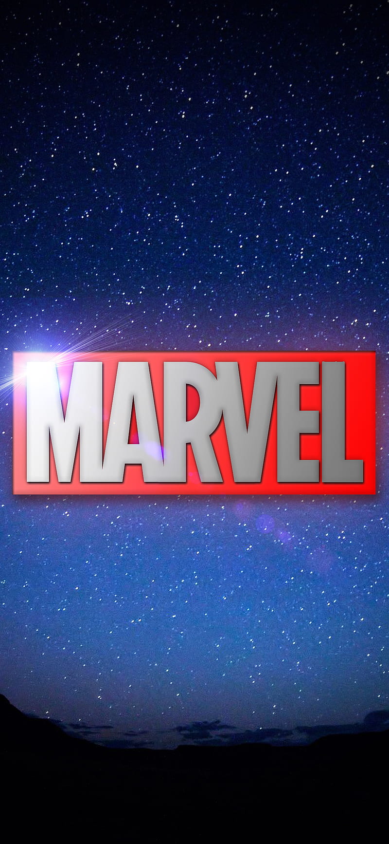 Marvel sky , comics, dark, full, logo, logos, star, HD phone wallpaper