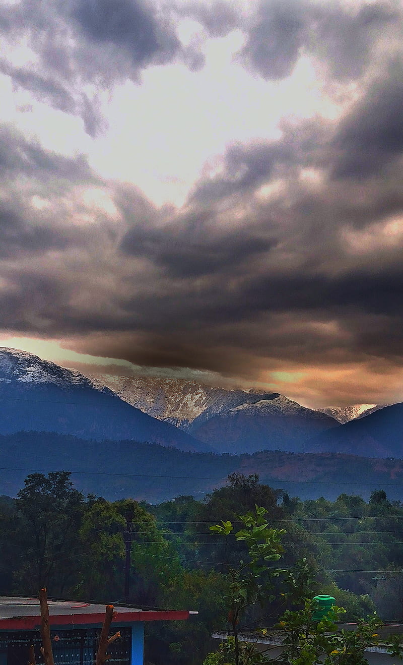 Himachal, baijnath, majherna, mountain, palampur, snow, HD phone wallpaper