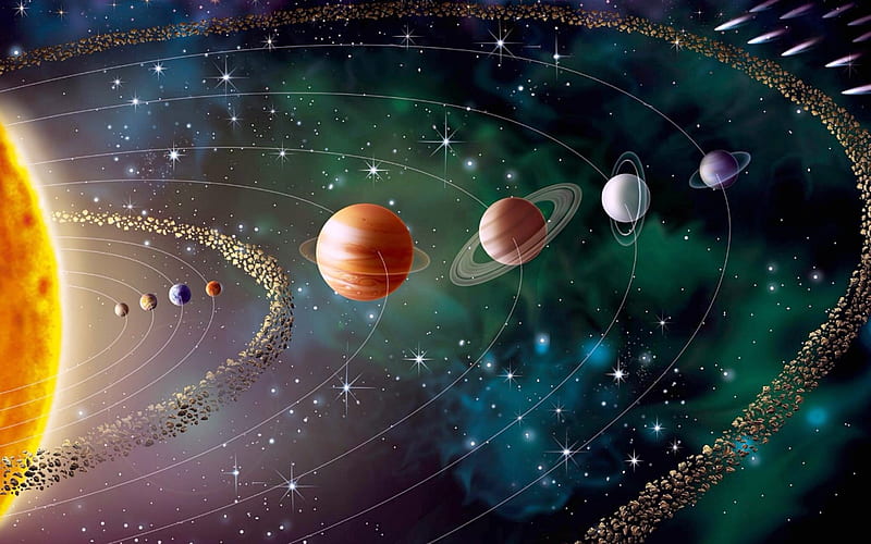 Our Solar System, Solar System, Planets, CG, Space, HD wallpaper